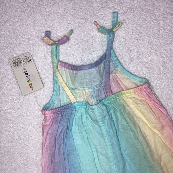 NWT take pride pastel rainbow summer romper 100% cotton - Picture 7 of 10